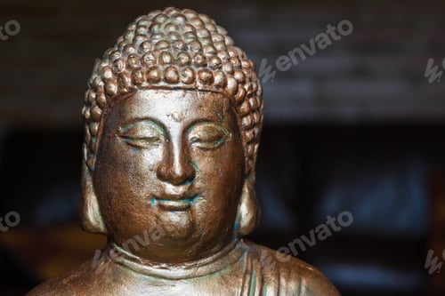 Preview: Buddha Portrait Dark Background