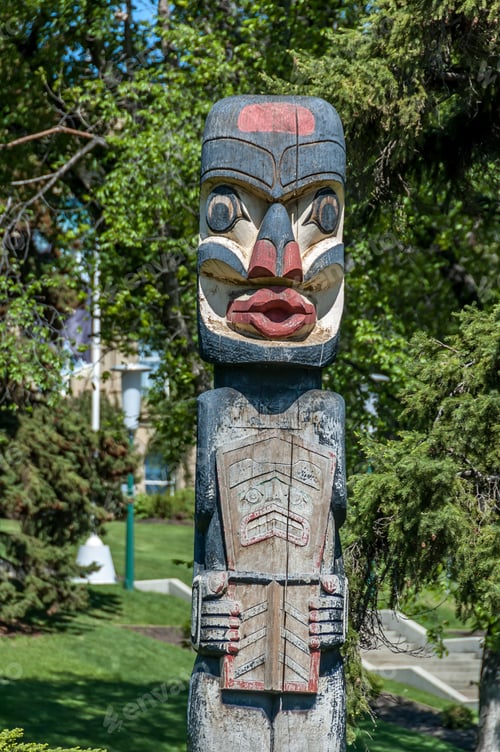 Preview: West Coast Totem Pole Donated To Alberta Government And Sits On Legislative Grounds.