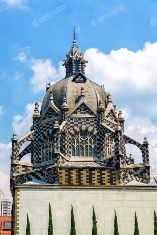 Preview: View Of The Dome Of The House Of Culture In The Center Of Medellin, Colombia
