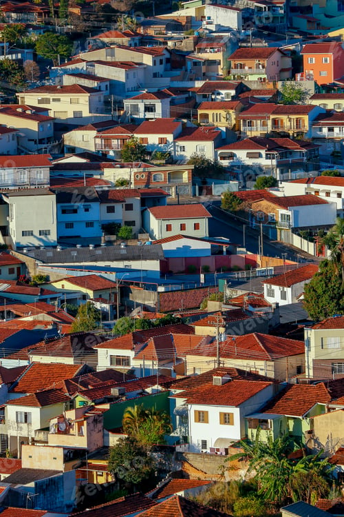 Preview: View Of Popular Residential Construction On Braganca Paulista, City On Countryside Of Sao Paulo