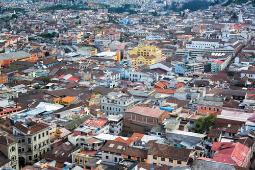 Preview: View From Above Of The Historic Center Of Quito, Ecuador