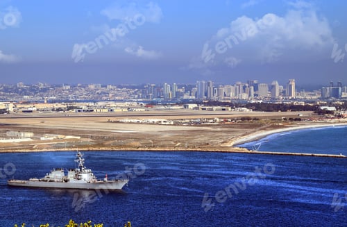 Preview: View Of San Diego, California From The Cabrillo National Monument At Point Loma.