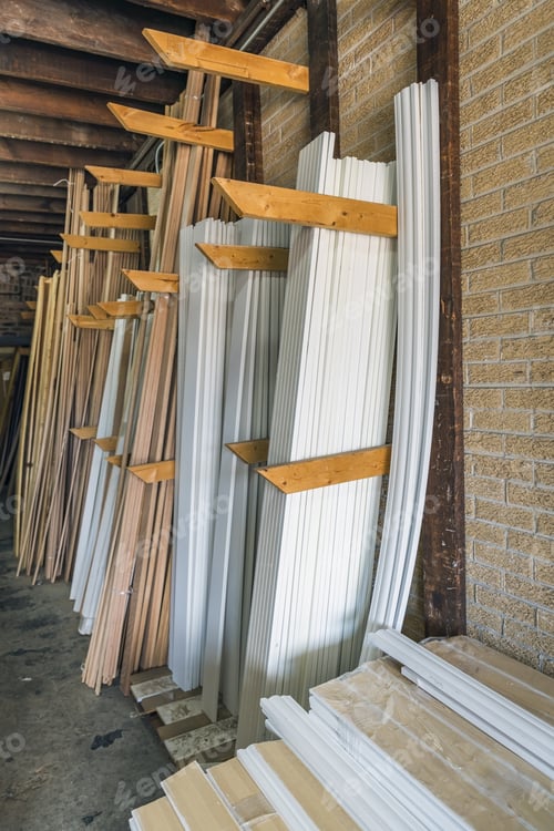 Preview: Decorative Moldings In Old Warehouse