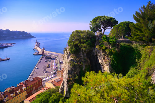 Preview: An Aerial View Of The Port Of Nice On The Mediterranean Sea At Nice, France Along The French