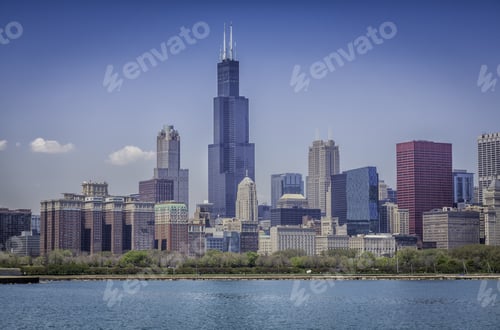 Preview: Downtown Of Chicago With Blue Sky