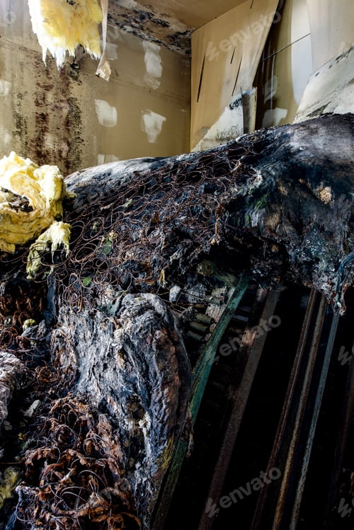Preview: A Pile Of Disgusting, Decomposing Mattresses Rest Inside Converted Mansion That Became A Hotel In