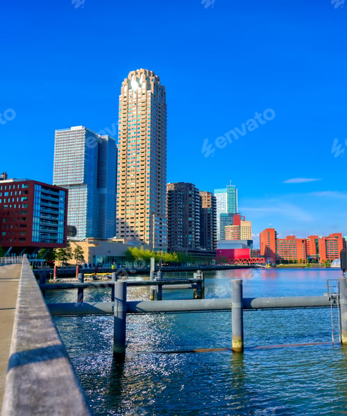 Preview: The Canals And Waterways In The City Of Rotterdam, The Netherlands.