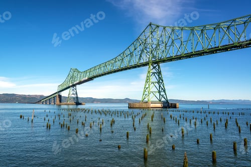 Preview: Astoria Megler Bridge Crossing The Columbia River In Historic Astoria, Oregon