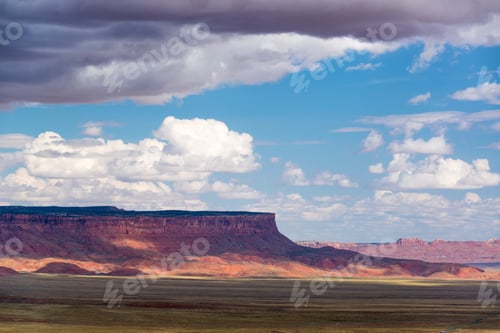 Preview: Dramatic Landscape Of Red Earth In Arizona Near The Grand Canyon