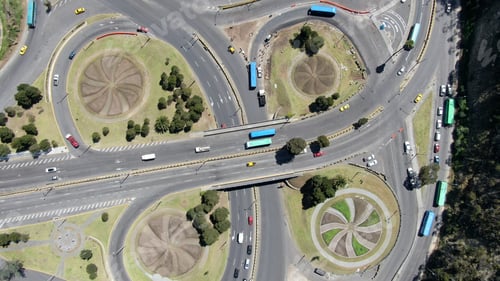 Preview: Aerial View Parks And Streets Quito Ecuador South America