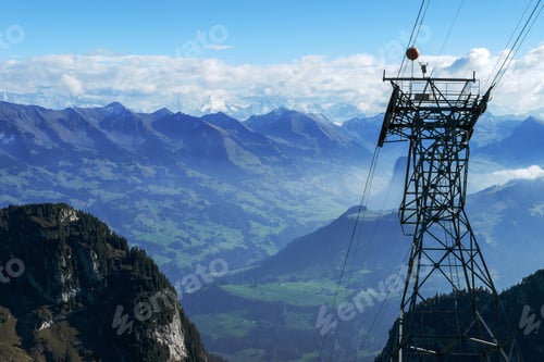 Preview: Cable Car In Swiss Alps, Bern Canton, Switzerland