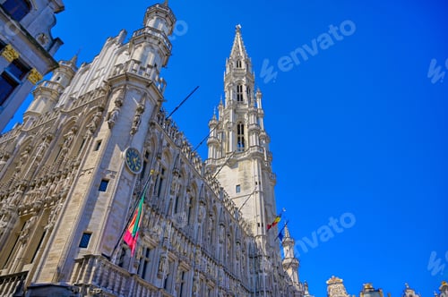 Preview: The Town Hall Of The City Of Brussels Is A Gothic Building From The Middle Ages. It Is Located On
