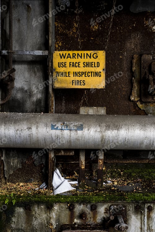 Preview: A Derelict Sign Inside An Abandoned Power Plant In New York.
