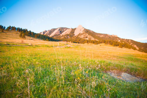 Preview: Boulder Colorado Mountain Landscape With Flatirons From Chautauqua Park