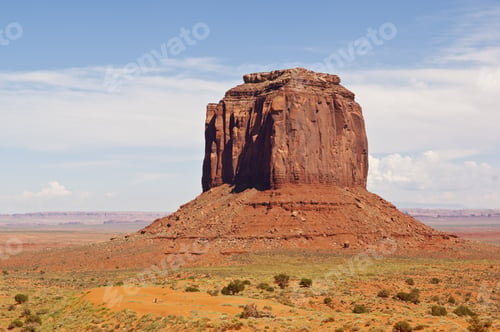 Preview: A View Of Merrick Butte In Arizona'S Monument Valley. This Tribal Park Is On The Navajo Indian