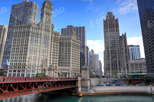 Preview: The Architecture Along Michigan Avenue In Chicago, Illinois.