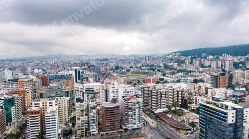 Preview: Quito, Ecuador- Beautiful View Of Atahualpa Stadium At Background In Quito, The Capital Of Ecuador