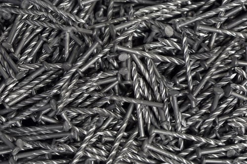Preview: Pile Of Steel Nails Used For Carpenter In Construction