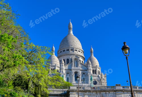 Preview: The Basilica Of The Sacred Heart Of Paris, Commonly Known As Sacré-Cœur Basilica, Located In The