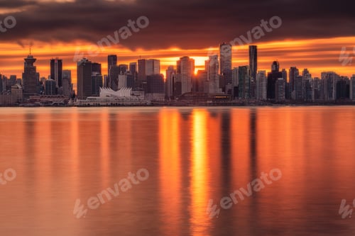 Preview: Vancouver Skyline At Sunset
