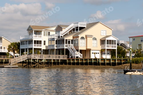 Preview: Luxury Beach Houses On The Inter Coastal Waterway, Sunset Beach, North Carolina