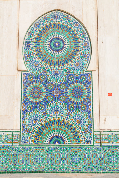 Preview: Beautiful Tile Patterns, Hassan Ii Mosque Casablanca, Morocco