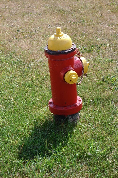 Preview: Red And Yellow Fire Hydrant