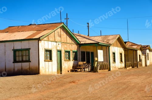 Preview: Old Abandoned Houses In The Ghost Of Humberstone, Chile