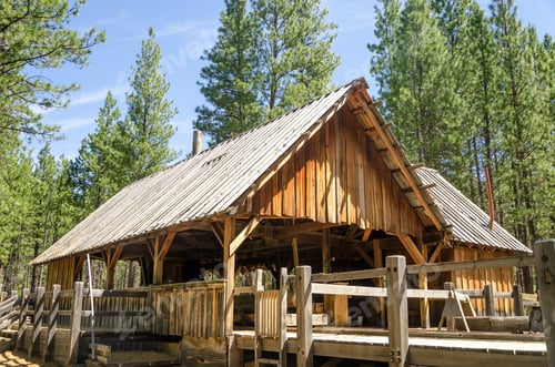 Preview: Old Wooden Lumber Mill In Bend, Oregon
