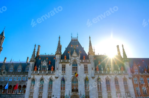Preview: The Provinciaal Hof (Province Court) Is A Neogothical Building On The Market Place In Bruges