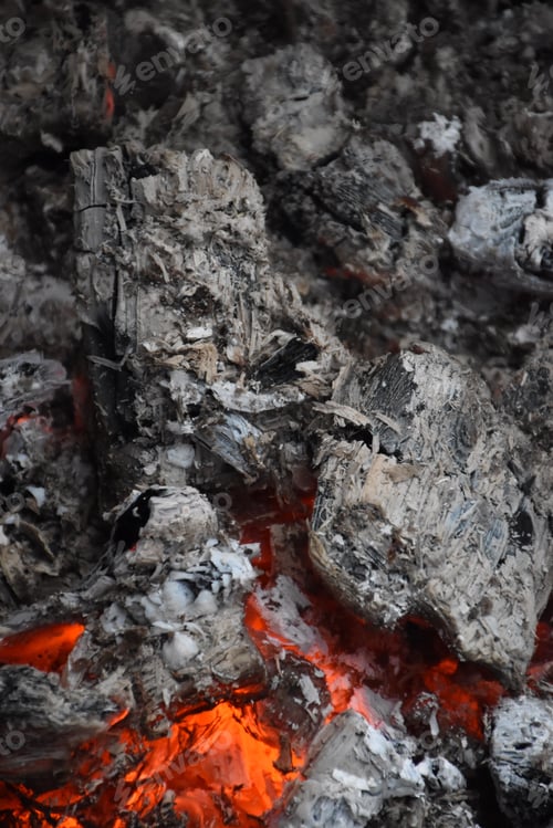 Preview: Charcoal Burning In Red Hot Glow