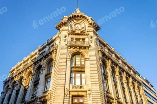 Preview: Facade Of A Historic Building In The Old Part Of Mexico City
