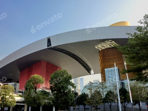 Preview: Shenzhen China Government Building Exterior Unique Architecture