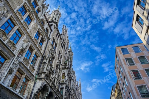 Preview: The New Town Hall Located In The Marienplatz In Munich, Germany