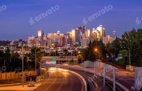 Preview: Calgary Skyline At Night
