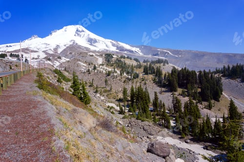 Preview: Road Leading Towards Mt Hood In Oregon
