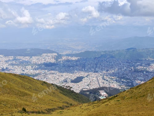 Preview: Quito Touristic Cable Car On Pichincha Volcano, Aerial View Of Quito City
