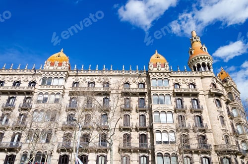 Preview: Building In Downtown In Barcelona, Spain