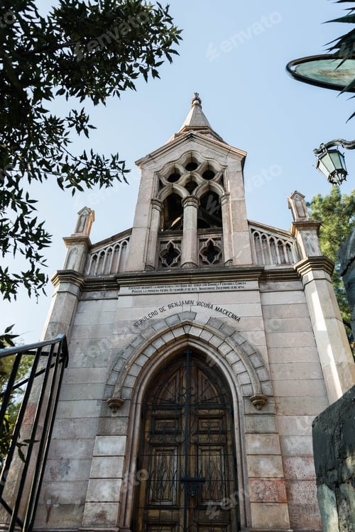 Preview: Santa Lucia Hill, Santiago. Benjamin Vicuna Mackenna Tomb. Chile.