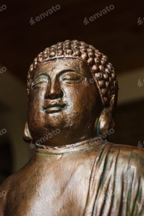 Preview: Buddha Portrait Dark Background