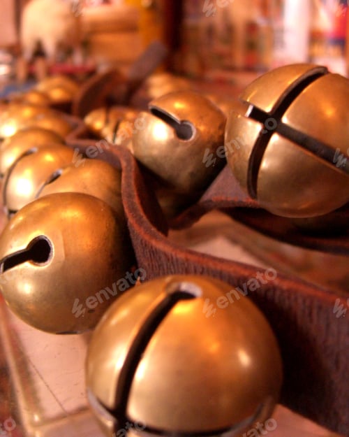 Preview: Antique Jingle Bells For Christmas Macro
