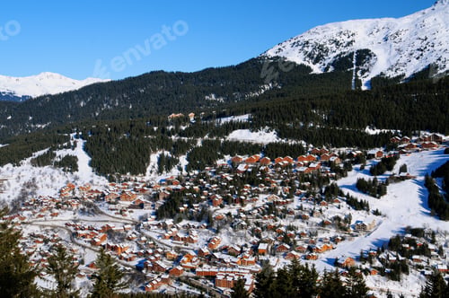 Preview: The Beautiful Village Of Meribel In The French Alps, France