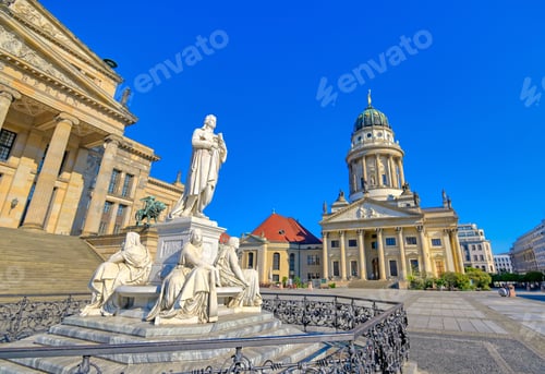Preview: The Gendarmenmarkt Square In Berlin, Germany Which Houses The Berlin Concert Hall (Konzerthaus) And