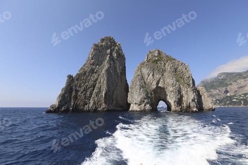 Preview: Beautiful Natural Landmark Off The Shore Of The Isle Of Capri In Italy.