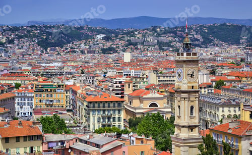 Preview: An Aerial View Of Nice, France Along The French Riviera.