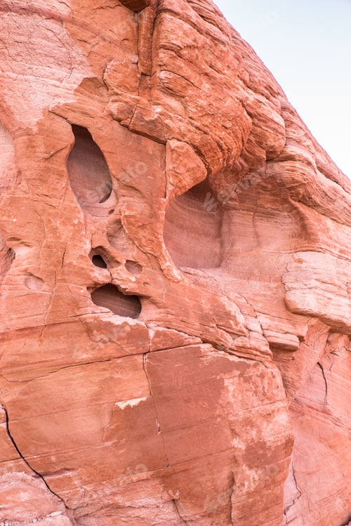 Preview: Beautiful Geological Rock Formations From Valley Of Fire State Park In Nevada.