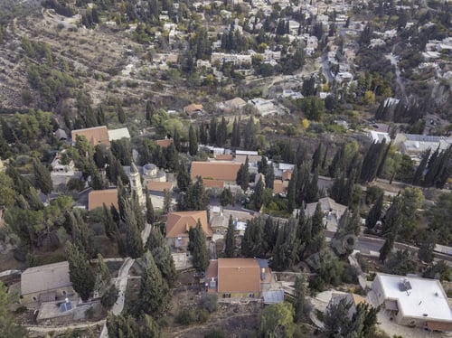 Preview: Moscovia Gorny Monastery Church Buildings Golden, Forest Ein Karem, Jerusalem Israel Hadassah