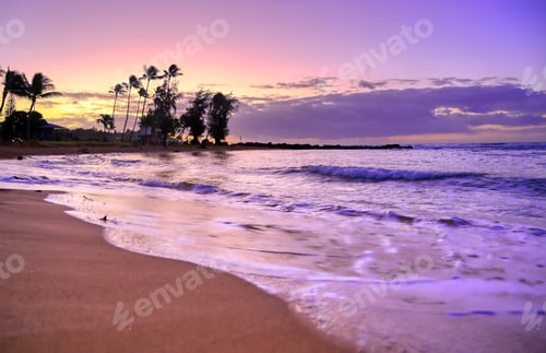 Preview: Sunrise Over The Coast Of Kauai, Hawaii.