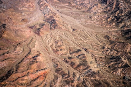 Preview: Aerial Photography Of Landforms Over Mojave Desert In Nevada