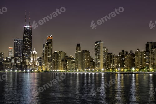 Preview: Downtown Chicago Magnificent Mile By Night